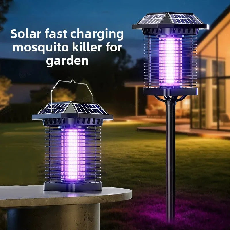 Solar Powered Mosquito Killer Lamp – Waterproof Outdoor Insect Trap